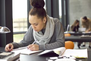 woman writing